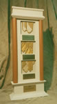 DISPLAY SHOWING THE CONSTRUCTION OF A TIE