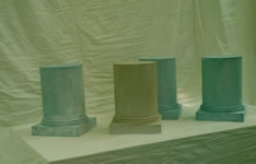 PAINTED COLUMNS FOR WINDOW DISPLAY
